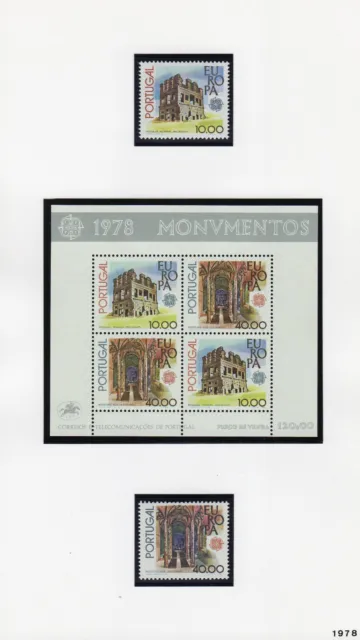 Europa CEPT 1978 Portugal  timbres et bloc neufs**