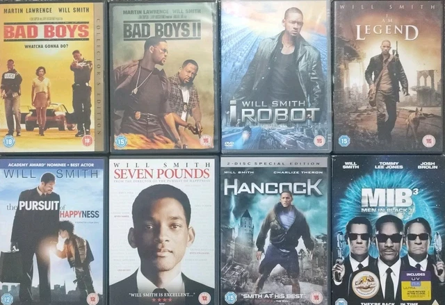 WILL SMITH FILMS dvd Bundle Movie collection job lot