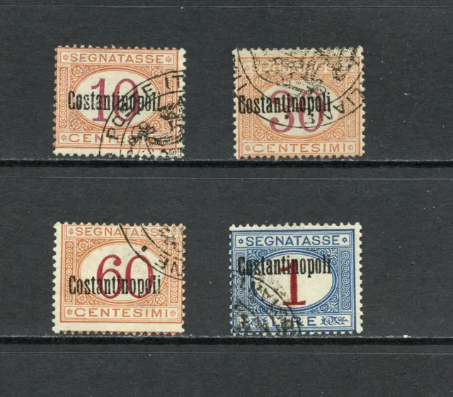 Q674  Italy/Constantinople  1922   postage dues  OVERPRINTED  SHORT-SET  used
