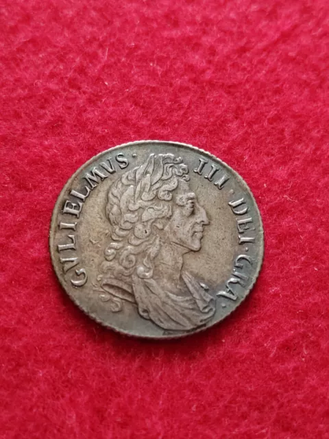 LOOK Superb William 111 1697 Silver Shilling