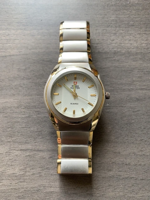 Swiss hunter quartz watch deals