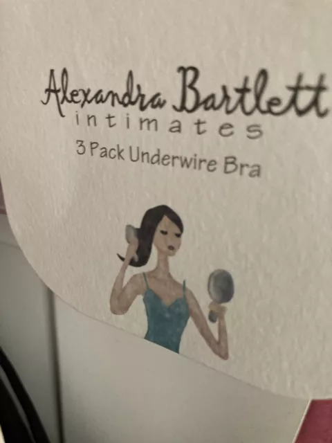 BRA 34D 3 Pack Alexandra Bartlett Intimates Underwire Black Nude Brown BNWT  £12.95 - PicClick UK