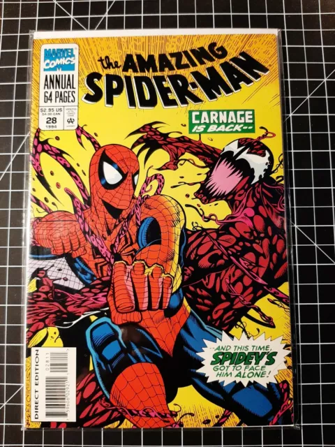 THE AMAZING SPIDER-MAN #28 VOL 1 - ANNUAL 1994 1st Print CARNAGE IS BACK NM