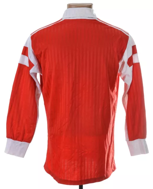 Vintage Adidas Vorlage 1988/1990 Rotes Fussball-Shirt L Hergestellt In Belgien 2