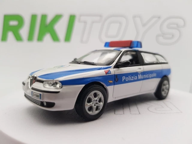 Hongwell 1/43 Alfa Romeo 156 - Police Municipale Blanche - Échelle 1:43 - Occasion