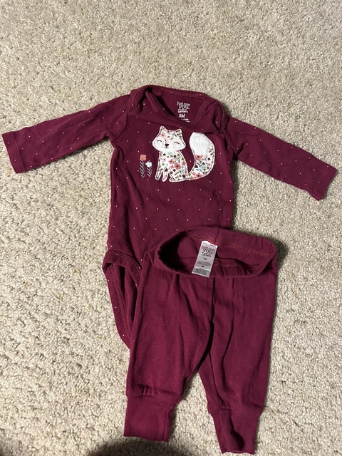 Carter's 2 piece Baby Girl Set Size 3 Months NWT