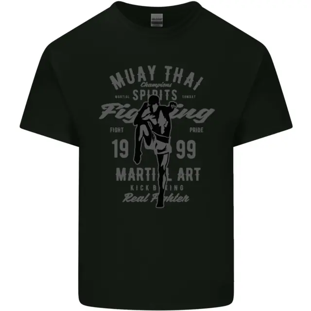 Muay Thai Fighting MMA Martial Arts Gym Mens Cotton T-Shirt Tee Top