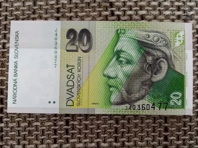 Slovakia 20 korun 1999 UNC Banknote Scarce Edition Slowakei Papiergeld Schein