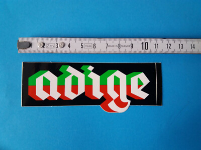 ADESIVO VINTAGE STICKER kleber adige racing made in italy 