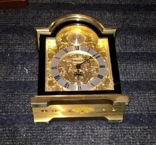 SWIZA x VETTA SVEGLIA ,H 17 CM,OROLOGIO DA TAVOLO ANNI 60 IN OTTONE DORATO