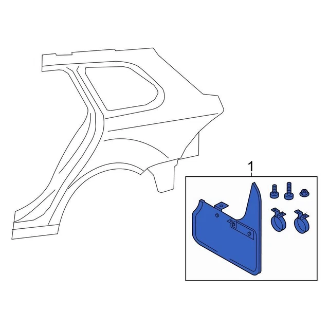 For Volkswagen Jetta 2010-2014 Volkswagen Rear Mud Flap