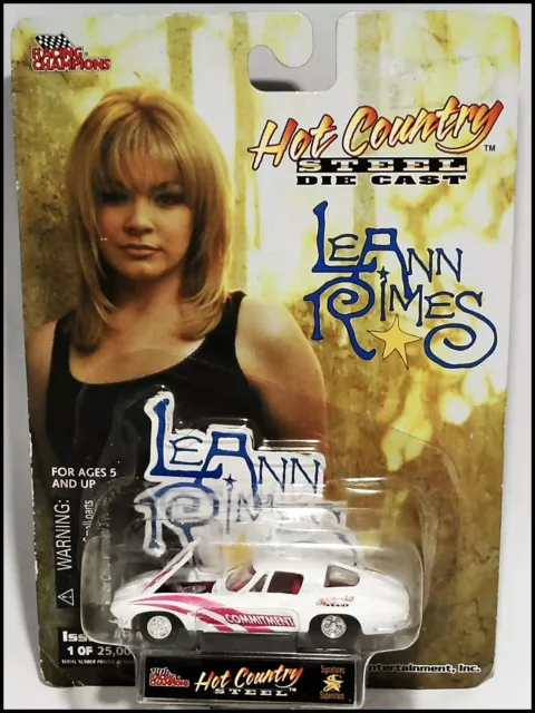 LeAnn Rimes Hot Country Chevy Corvette Die Cast Car Racing Champions Commitment