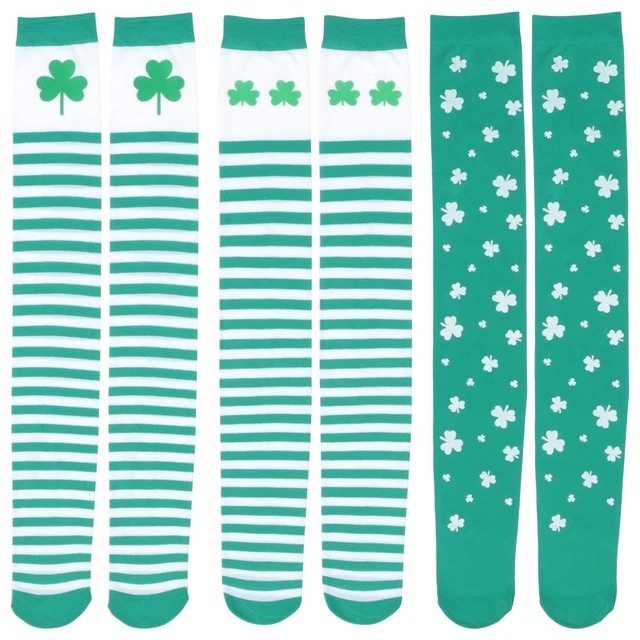 Lot De 5 Paires De Chaussettes Montantes Dentelle Femme - Noir - Coton - Neuf