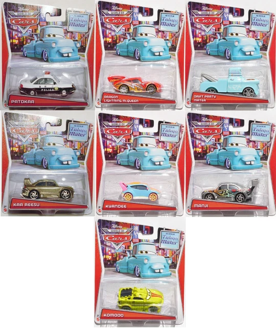 Disney Cars Toon 2014 Kyandee Manji Komodo Flash Dragon Martin Drift Party Tokyo