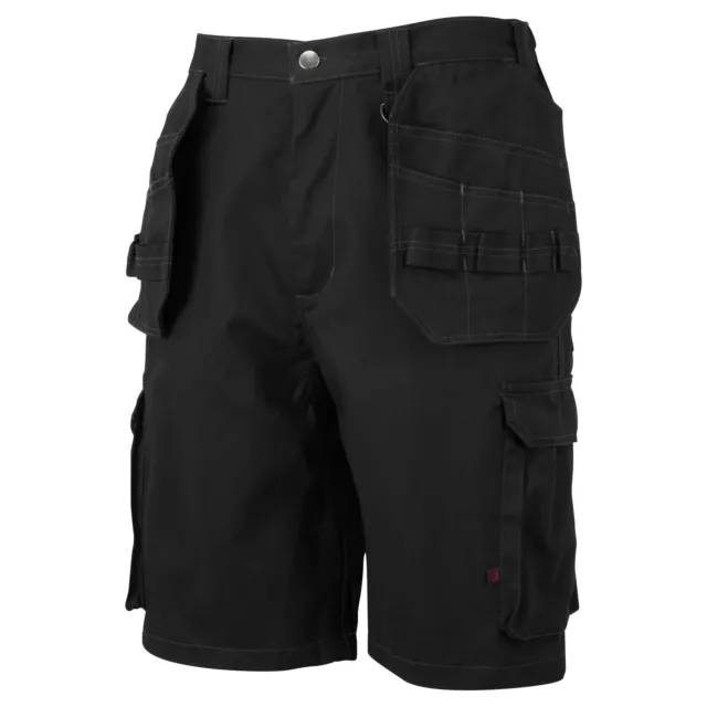 OSWIN Mens Workwear Shorts Cargo Holster Trade Semi Elasticated Waist Bevel Pro 2