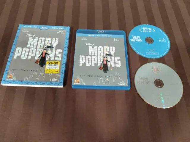 Mary Poppins: 50th Anniversary Edition (Blu-ray + DVD) NO DIGITAL