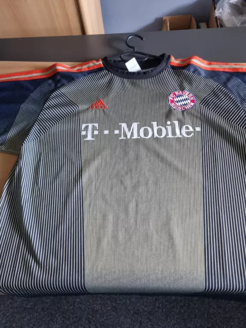 FC Bayern München Adidas Torwart Trikot 03/04 "-T---Mobile-" + Nr.1 Kahn Gr. L