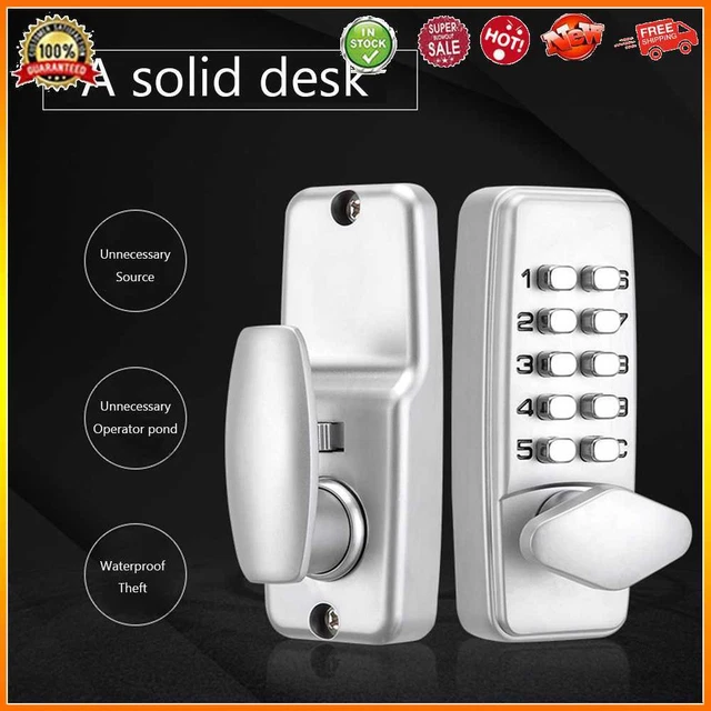 Metal Digital Door Lock Sturdy Waterproof Password Security Lock for Home Office