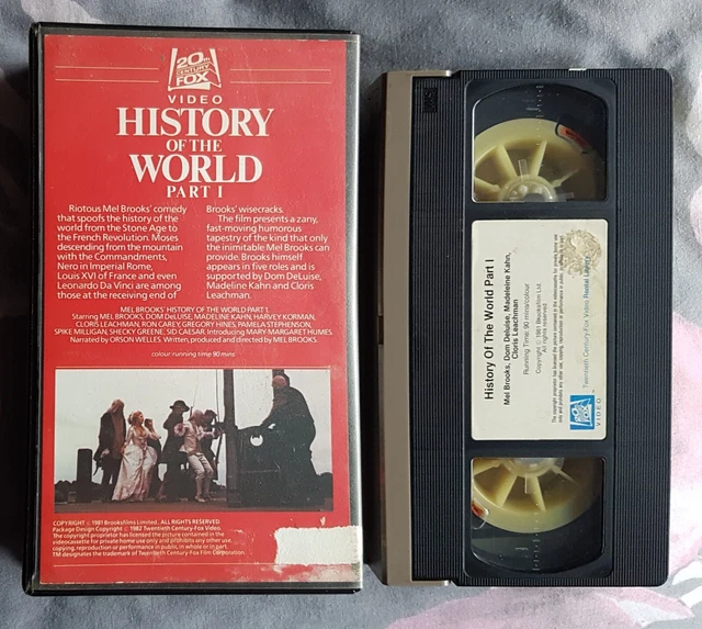 HISTORY OF THE WORLD Part 1 (VHS) PRE CERT Mel Brooks + Dom DeLuise