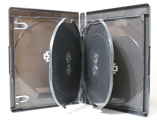 10 Custodie Singole Per Dischi Bluray Viva Elite, Con Clip Per