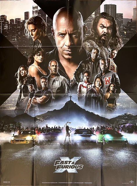 Affiche Cinéma FAST AND FURIOUS X 120x160cm Poster Vin Diesel Michelle Rodriguez