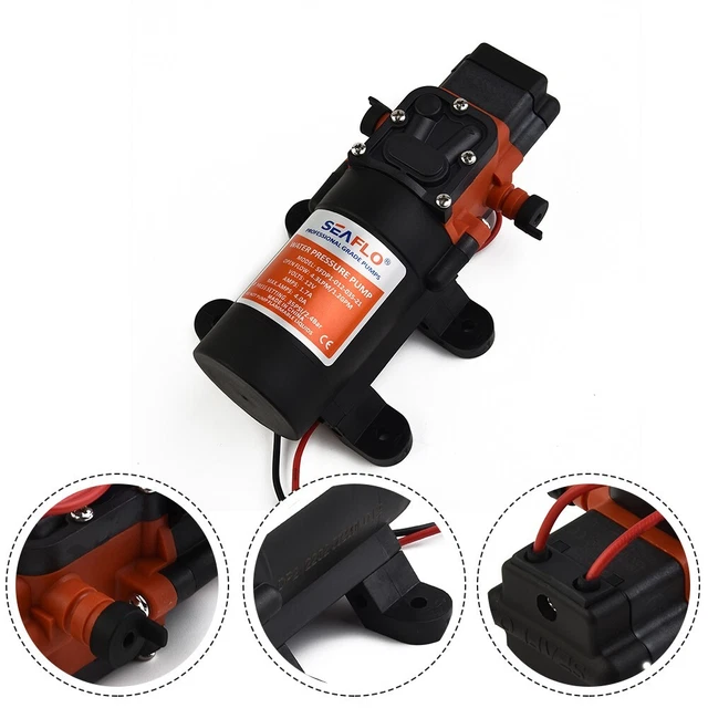 Auto-Amorçante Pompe 12V 4.0A Marine Plastique Mano-Contact Voiture Accessoire