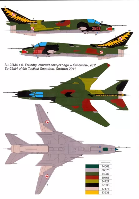 Karaya Models Decals 1/48 SUKHOI Su-22M4 FITTER Polish Air Force