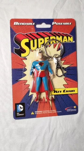 DC Comics Bendable Poseable Superman Key Chain KRB3902