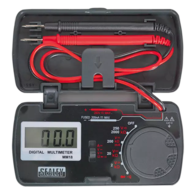 Handy Compact Digital Audible Multimeter Tester Multi Meter Comes with Case