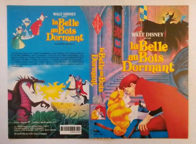 JAQUETTE VHS (SEUL) Disney La Belle Au Bois Dormant EUR 4,00 - PicClick FR
