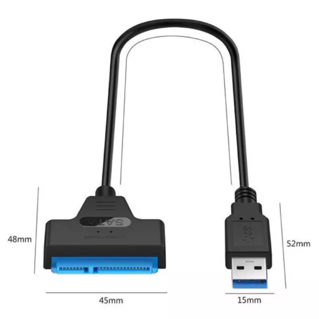 USB 3.0 to 2.5" SATA III Hard Drive Adapter Cable/UASP -SATA to USB3.0 Converter 2