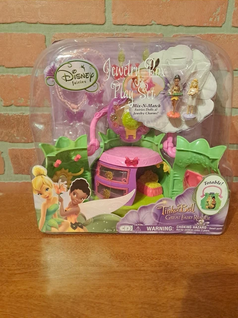 NEW DISNEY FAIRIES Tinkerbell Lost Treasure PlaySet Jewelry Box