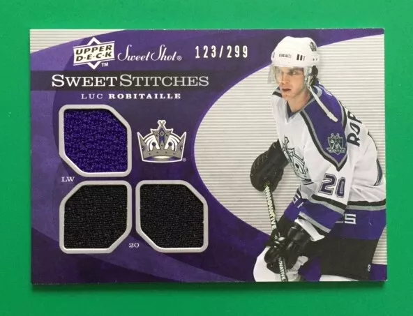 07-08 UD Upper Deck The Cup Foundations Luc Robitaille /25 Quad Jerseys HOF