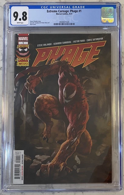 Extreme Carnage: Phage #1  Skan Cover  Venom 1st Print CGC 9.8