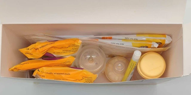 Juego de accesorios Medela para amamantar, amarillo