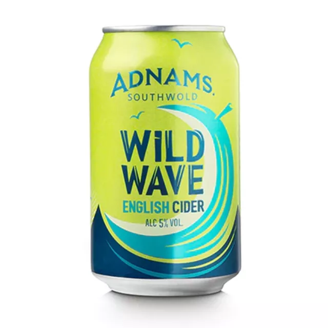 Adnams Wild Wave Vegan Friendly Cider 5% 330ml Cans - Pack of 6