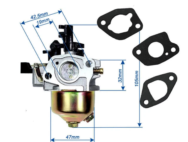 Carburateur, Générateur Débroussailleuse Carburateur Kit GX160 Carburateur pour 5.5 6.5HP GX120