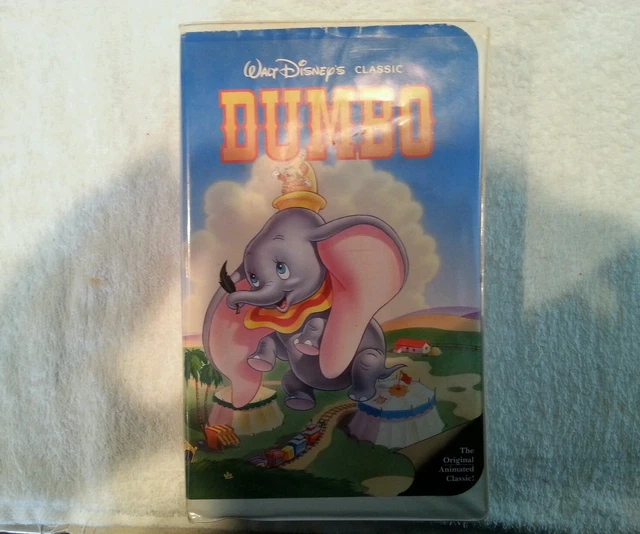 DUMBO (VHS, 1998) Walt Disney Classic schwarz Diamant Etikett VHS Band