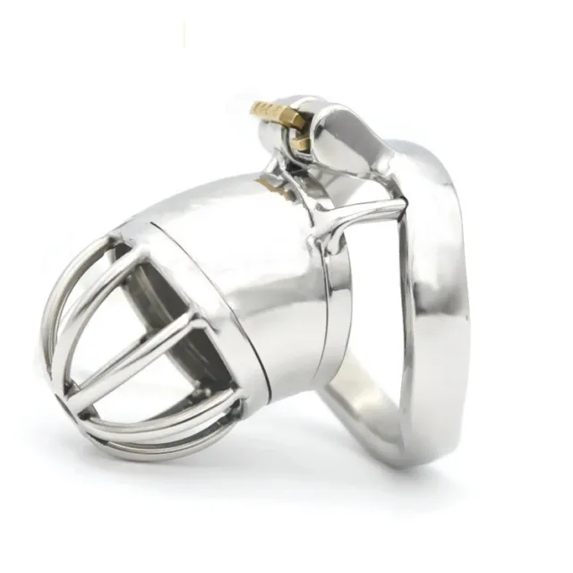 Cage De Chasteté Métal 3 anneaux au choix 40 ,45 ou 50 mm Chastity  Cage BDSM