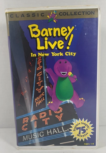Barney Live In New York City Vhs 1994 Classic Collection 17 77 Barney Live In New York City Vhs 1994 Classic Collection 17 77