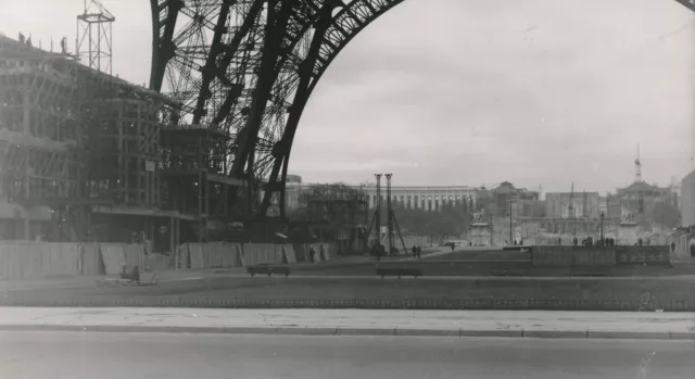 PARIS 1937 - Expo Universelle Travaux Trocadero Tour Eiffel - NV 1261