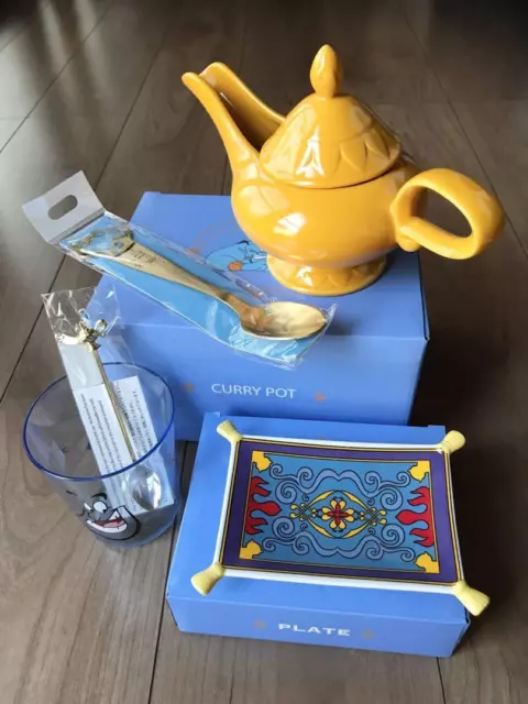 Genie Curry Pot Magic Lamp Curry time Aladdin Disney Store Japan Bulk set of 5