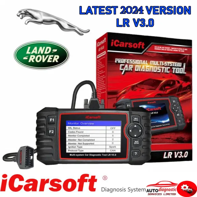 Jaguar ABS Diagnostic Scan Tool & Reset Fault Code Reader - iCarsoft LR V3.0