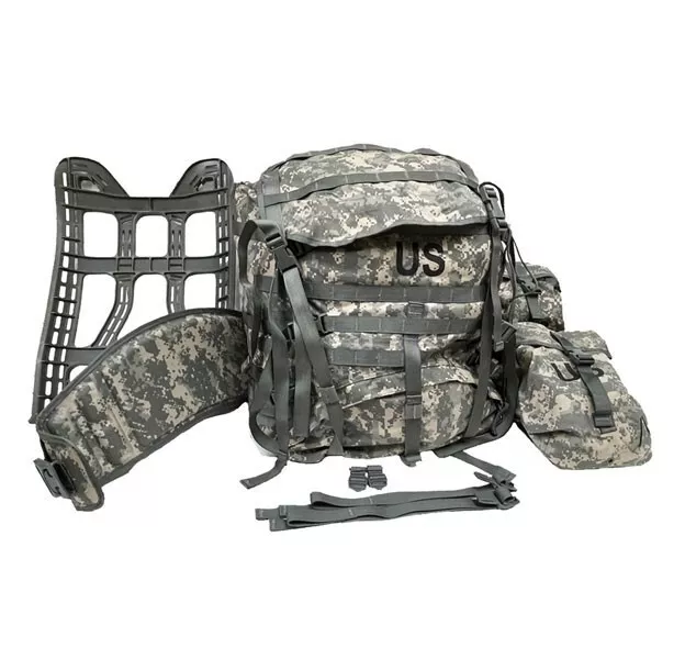BRAND NEW ACU US ARMY MOLLE II ACU RUCKSACK Complete Back Pack w/ 2 POUCHES