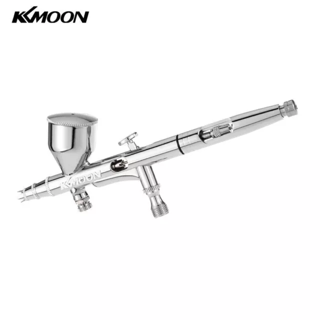 KKmoon Airbrushpistole Set Double Action Pistolen 0.2 / 0.3 / 0.5mm 9cc L1V5