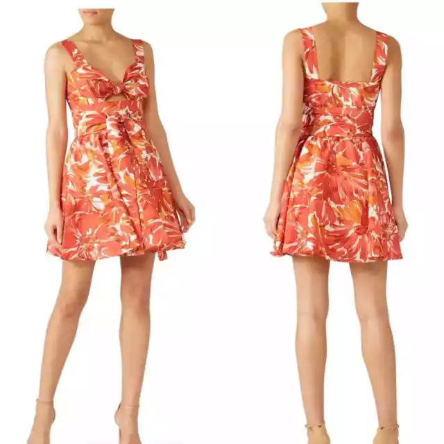 Alexis Orange Floral Ilda Mini Dress Size Small NWOT