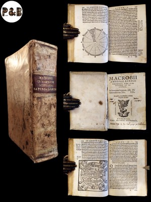 Astronomia, Cosmogonia, Geocentrismo, Anima Mundi Macrobio Opera Omnia 1544-9 
