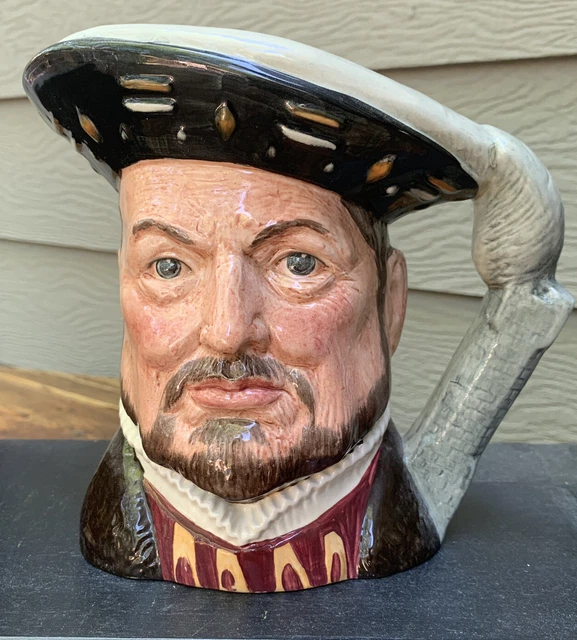 Royal Doulton HENRY VIII D6642 King of England 1509 to 1547  Large Jug/Toby Mug