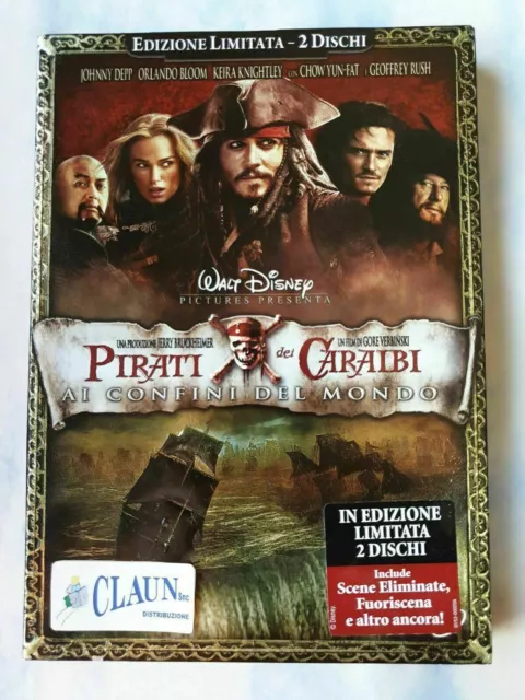 PIRATI DEI CARAIBI Ai Confini Del Mondo Dvd Edizione Limitata 2 Dischi