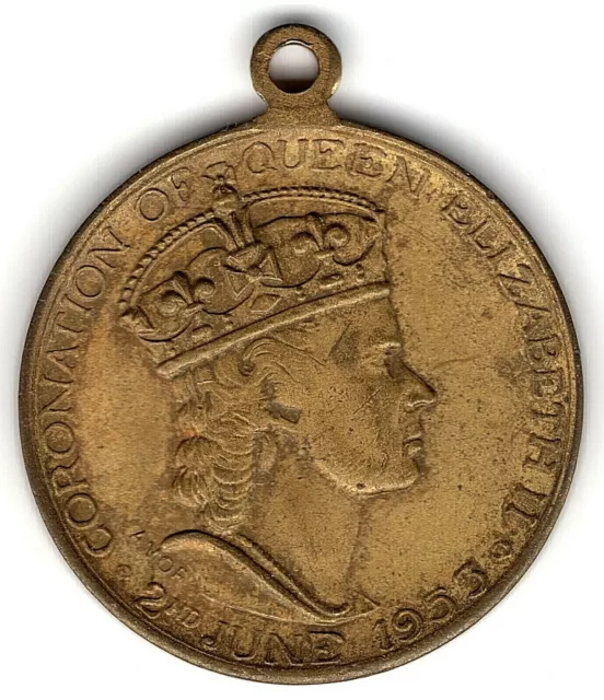 1953     Medal   -   Coronation Of Queen Elizabeth Ii  -  City Of Richmond